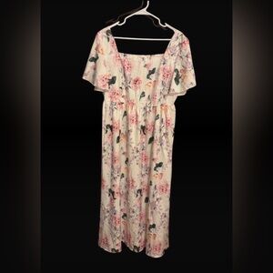 Floral Off-Shoulder Maxi Dress